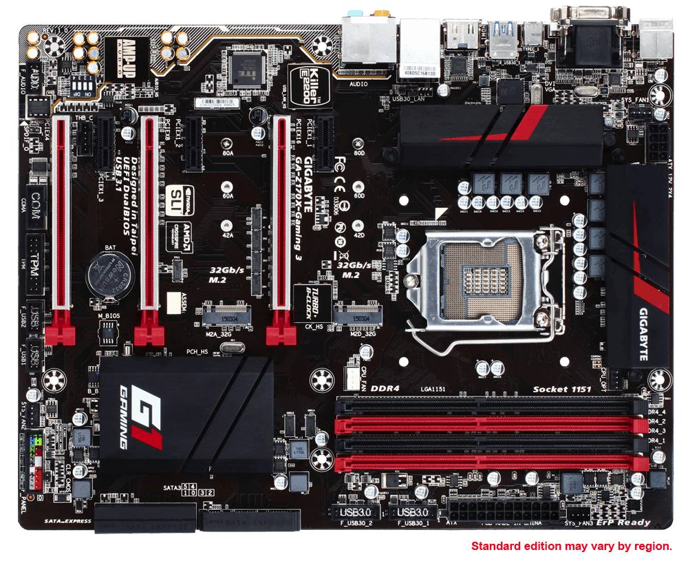 Does my Gigabyte z170x Gaming 3 motherboard