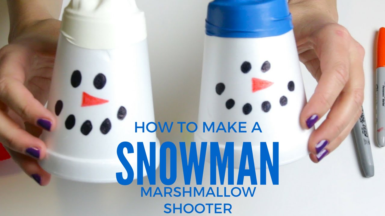 Making a Plastic Cup Marshmallow Shooter Marshmallow