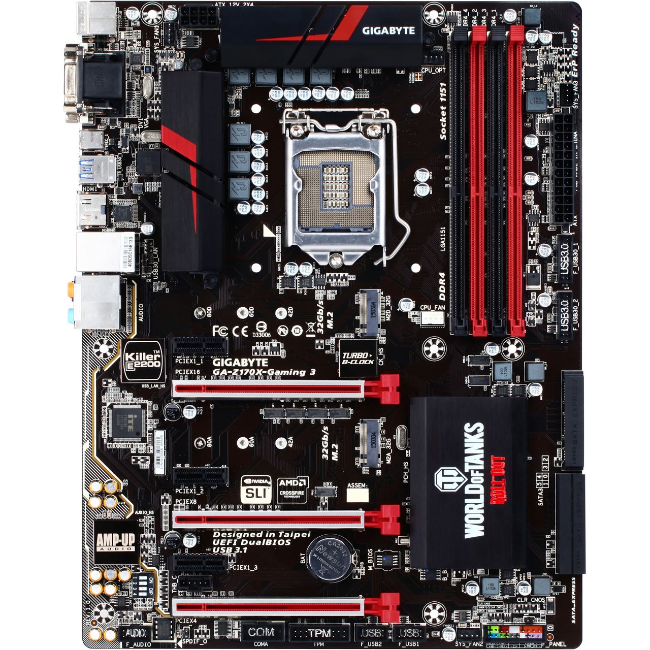 Gigabyte Z170X-Gaming 3 ATX Motherboard1.75