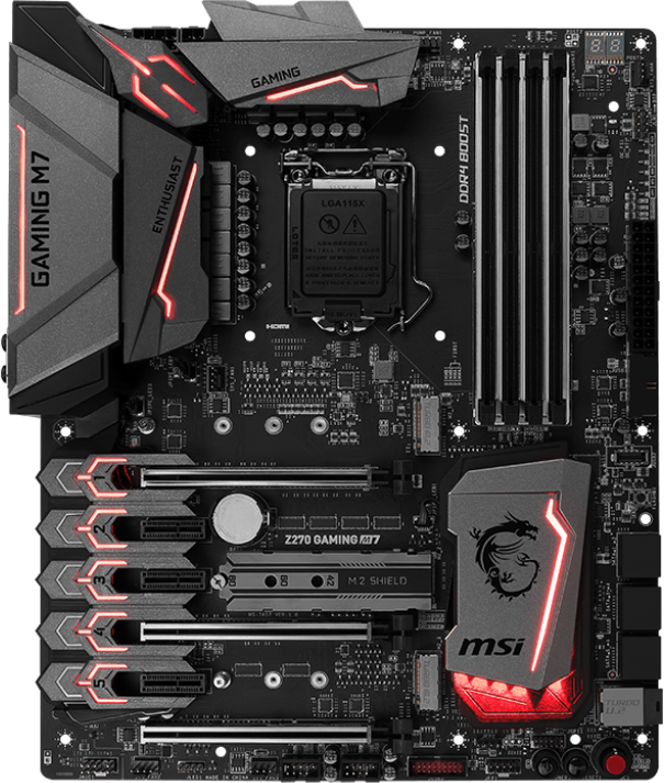 MSI Z270 Gaming M7 39 caractéristiques et détails