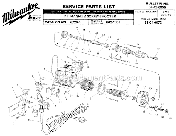 Milwaukee 0234-1 1/2" magnum hole-shooter repair and