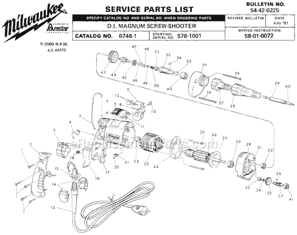 Milwaukee Repair Parts Best Prices and Lowest Shipping